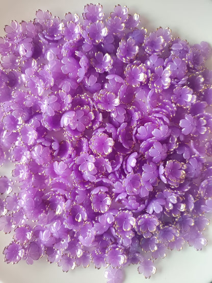Acrylic Flower Translucent Purple