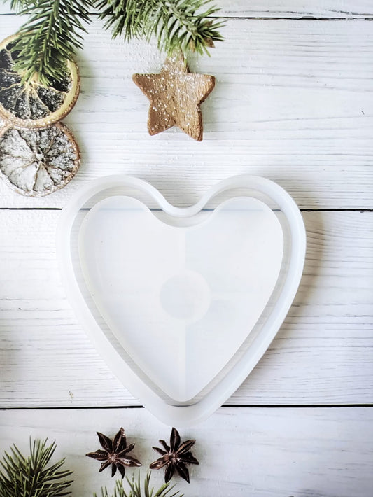 4 inch Heart border Mould