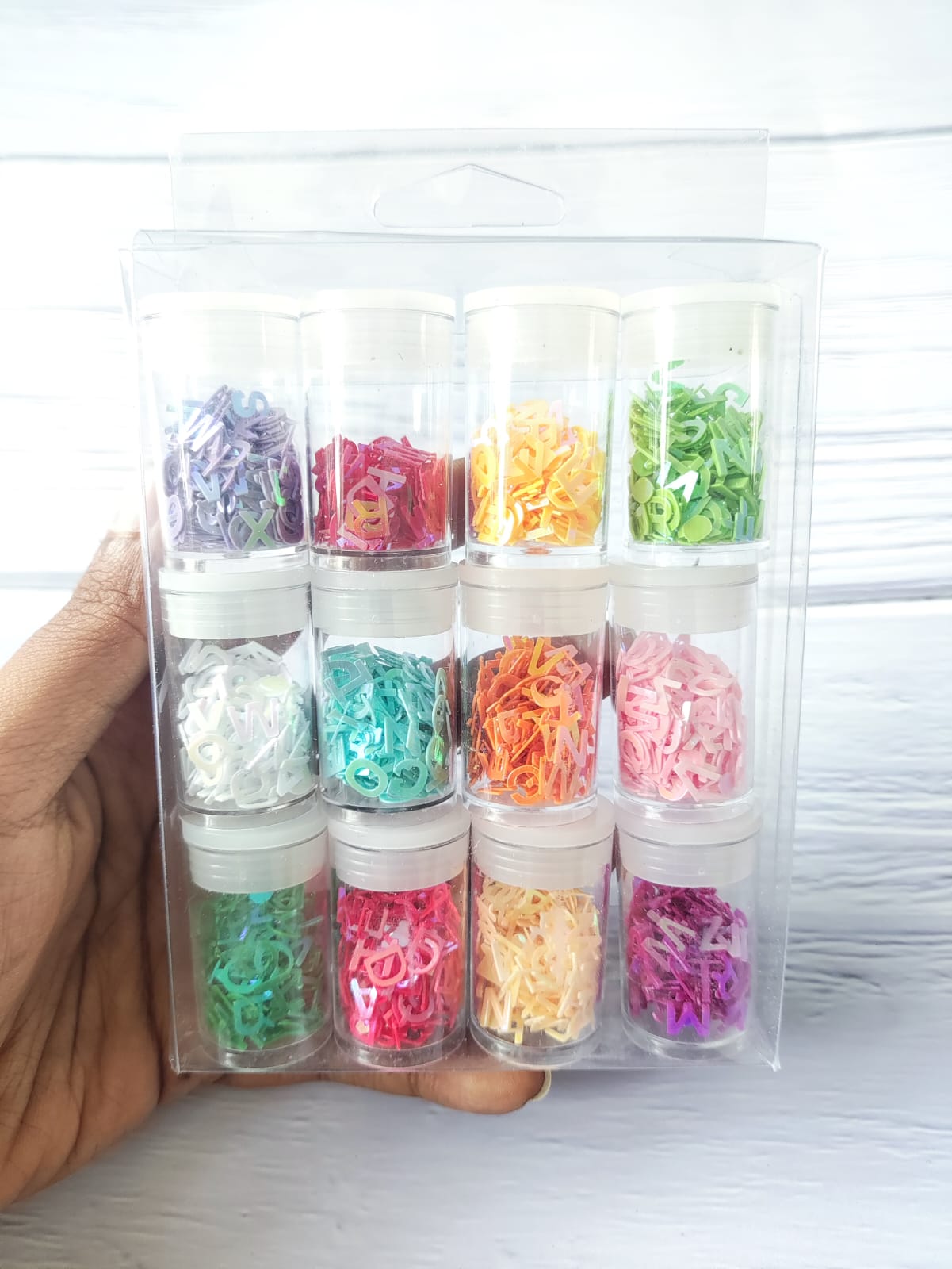 Glitter Alphabet Shaker Set