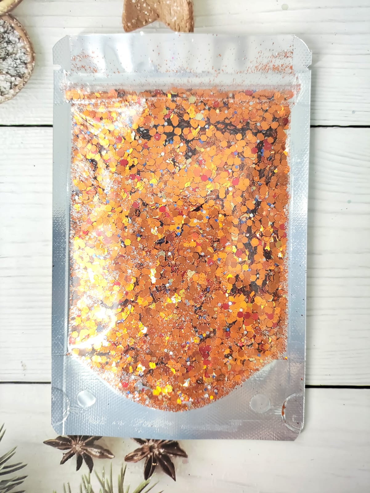 Glitter Chunks 25g - Orange