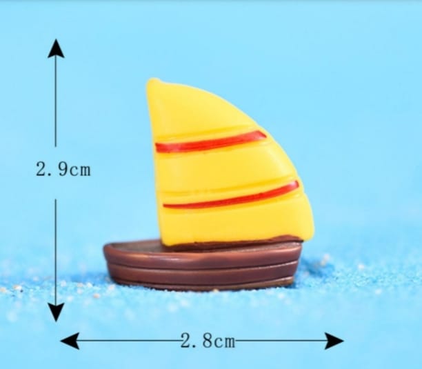 Boat Miniature - Yellow