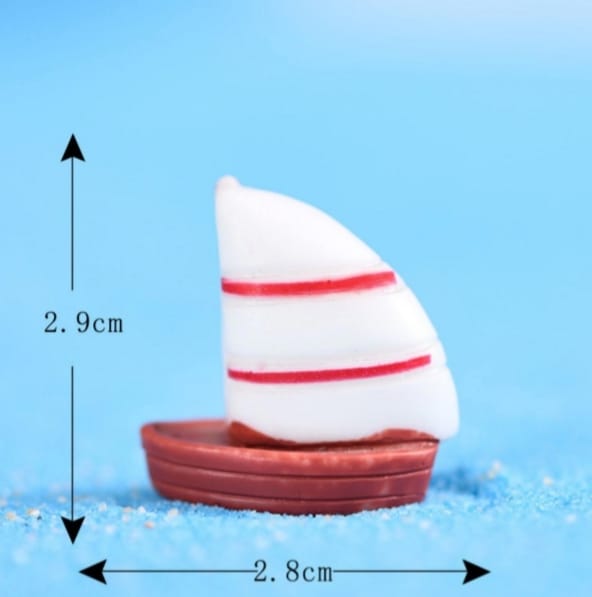 Boat Miniature - White