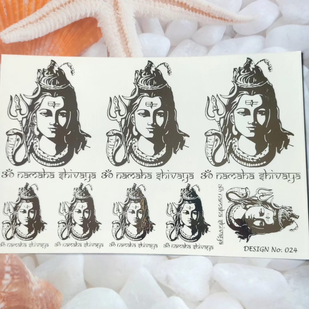 Shivji Embossed Sticker Sheet A5 - D22