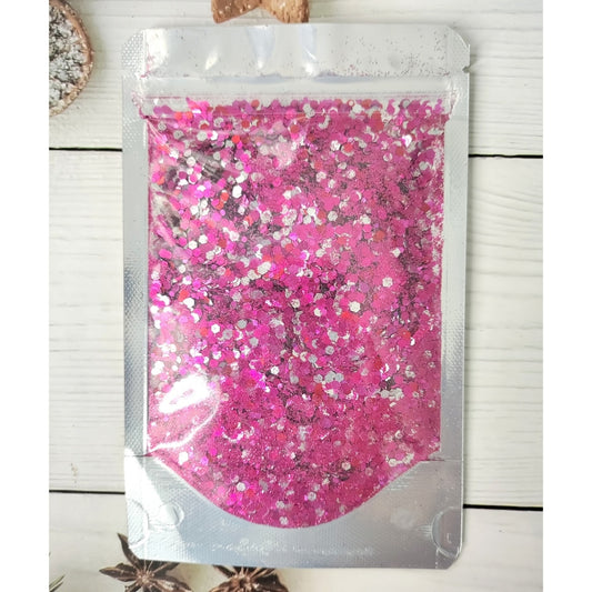 Glitter Chunks 25g - Rani Pink