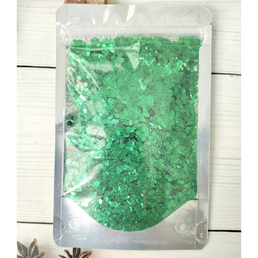 Glitter Chunks 25g - Green