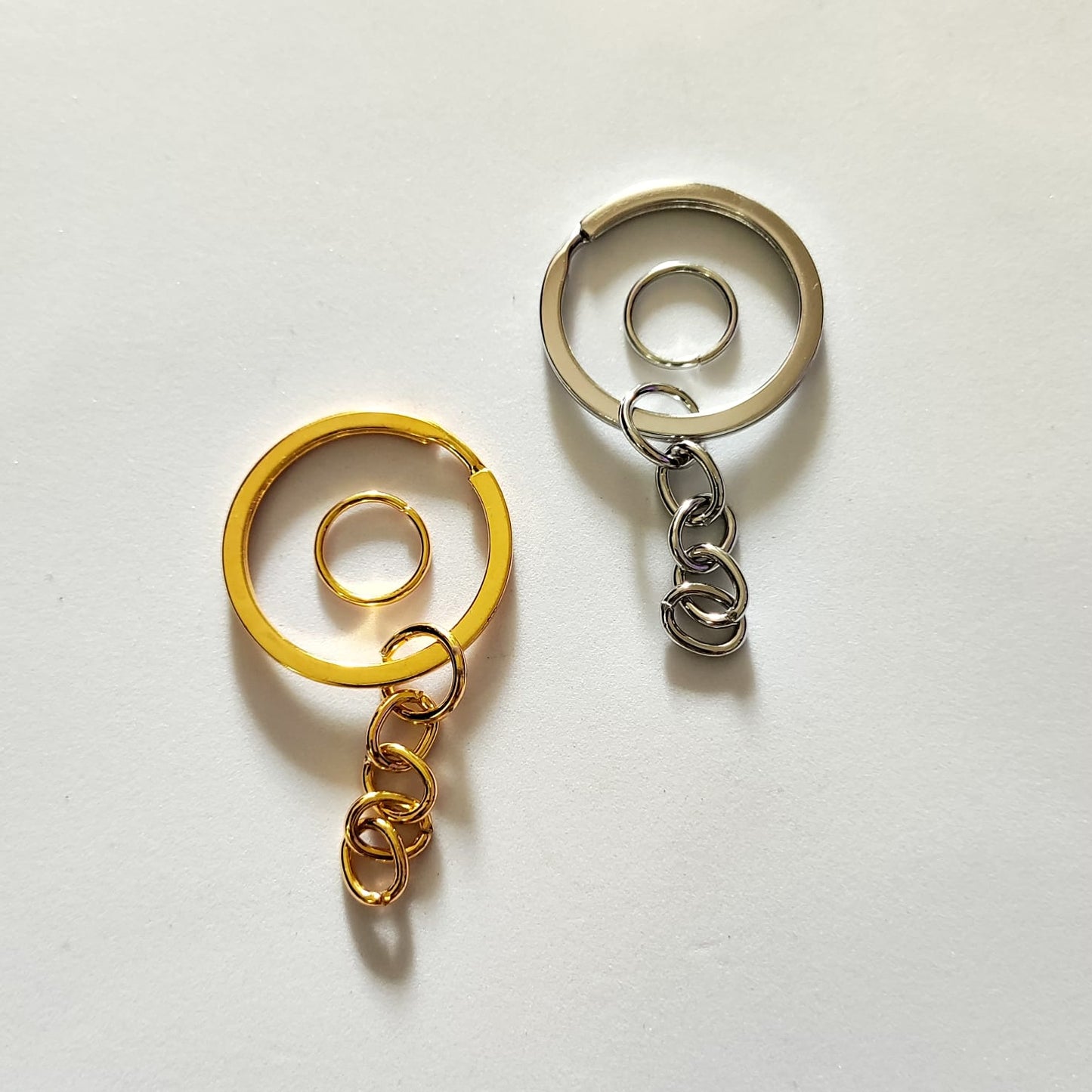 Keychain ring 5pcs - Gold