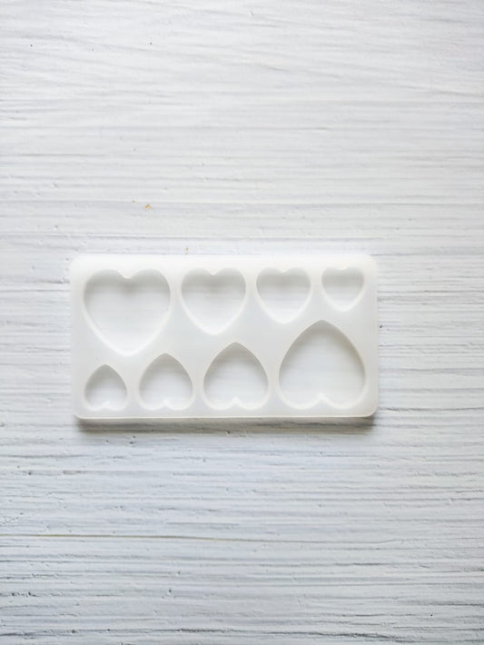 8 Cavity Heart jewelry mould