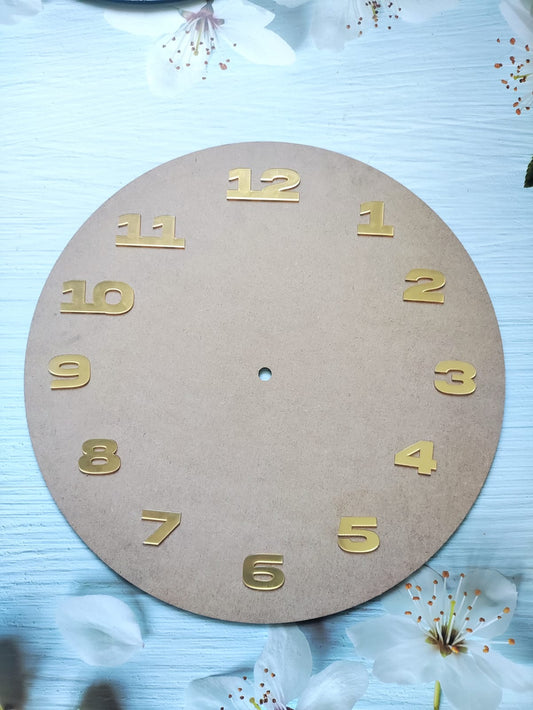 1 Inch Clock - 12 Numbers