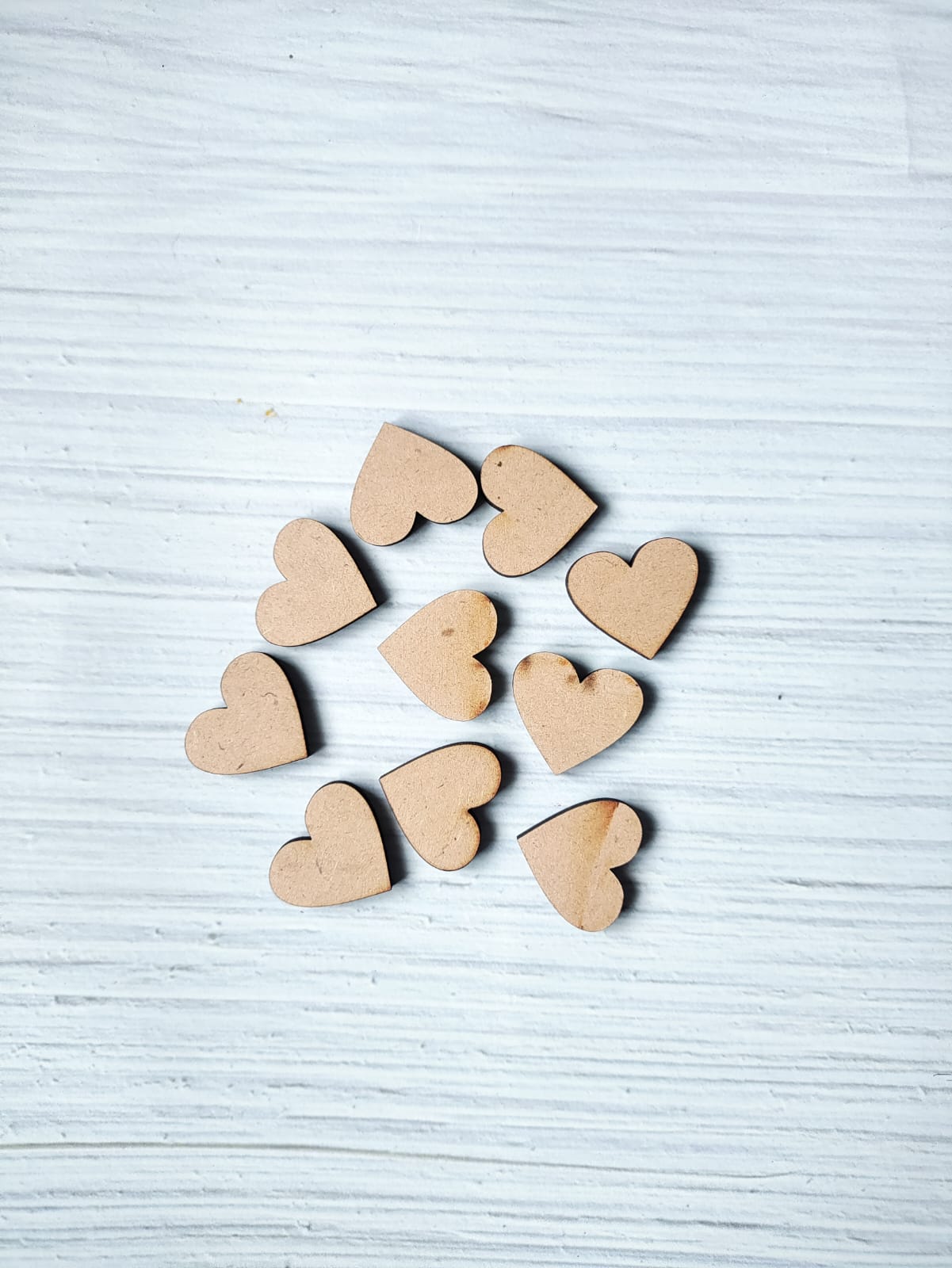 Small Heart MDF - 10pcs