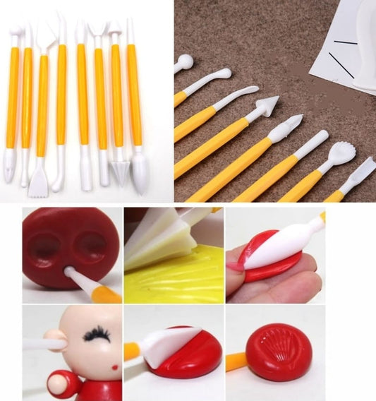 8 Pcs Plastic Modeling tool for clay