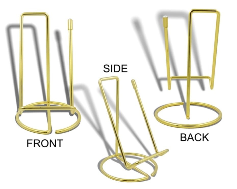 6 Inch Gold Twisted Line Display Stand