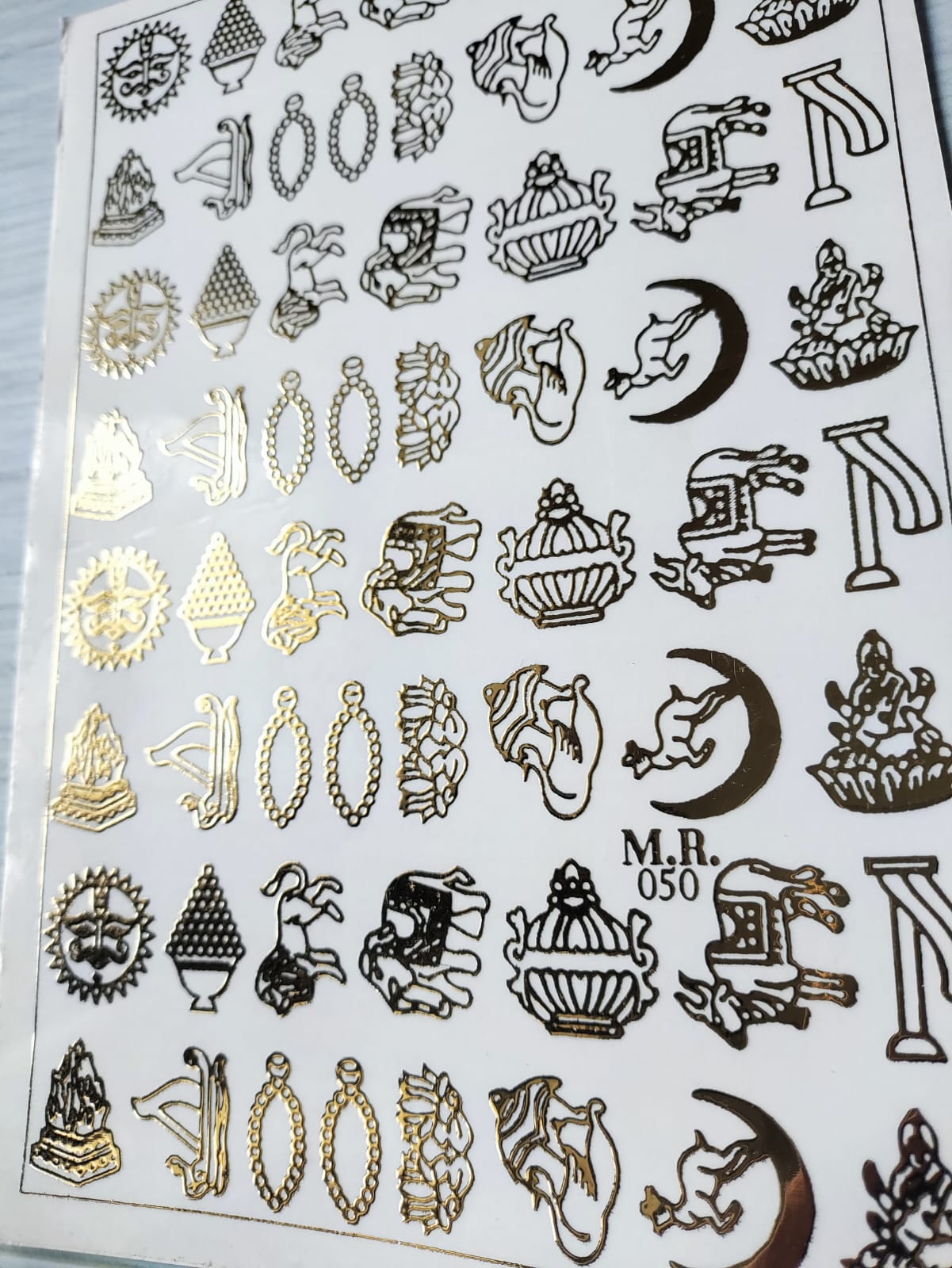 Embossed Sticker Sheets A5 - D38