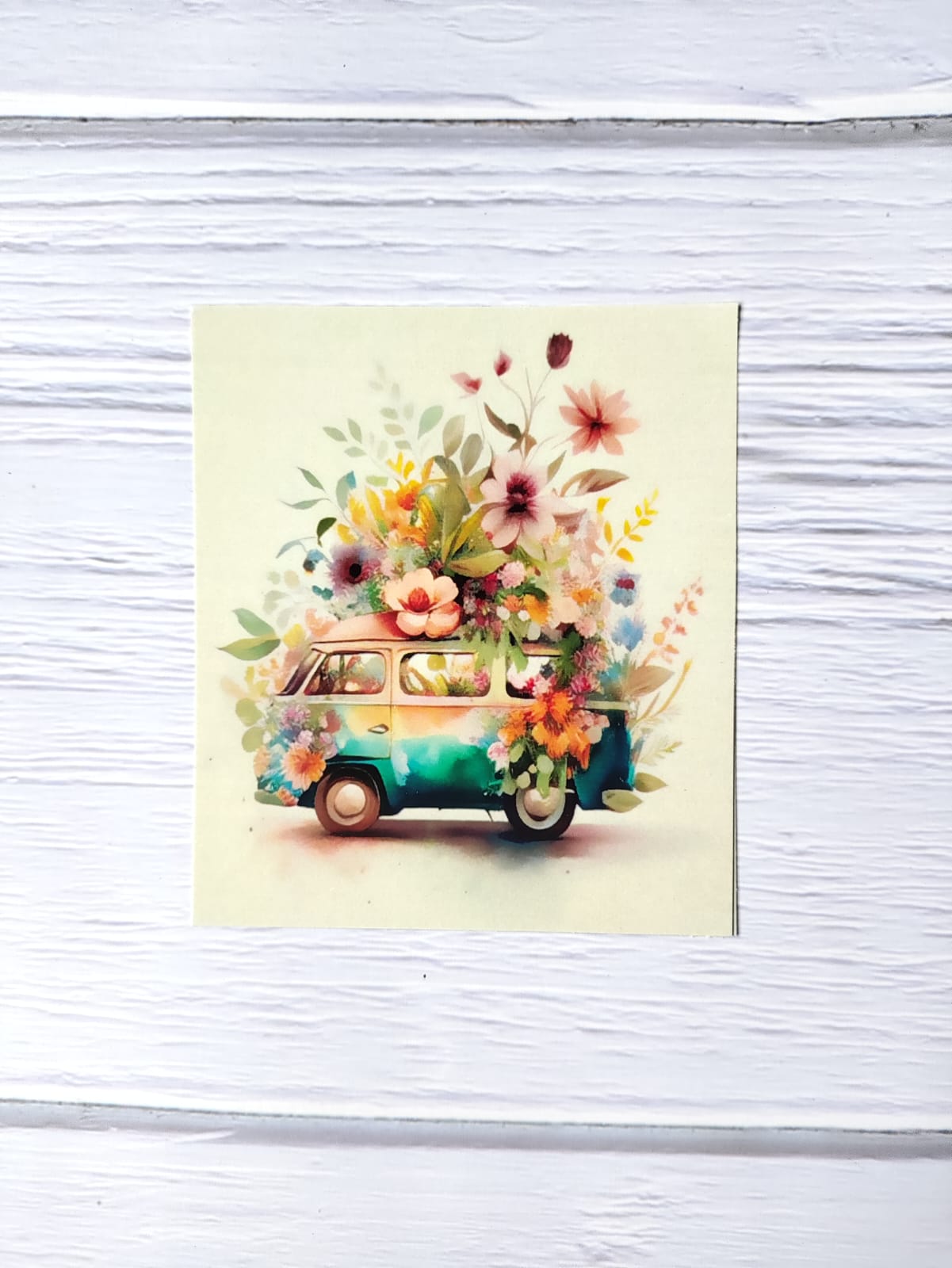 Floral Bus Sticker sheets - Design 38