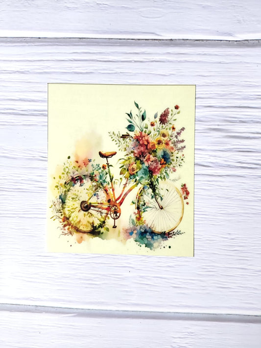 Floral Bicycle Sticker sheets - Design 36