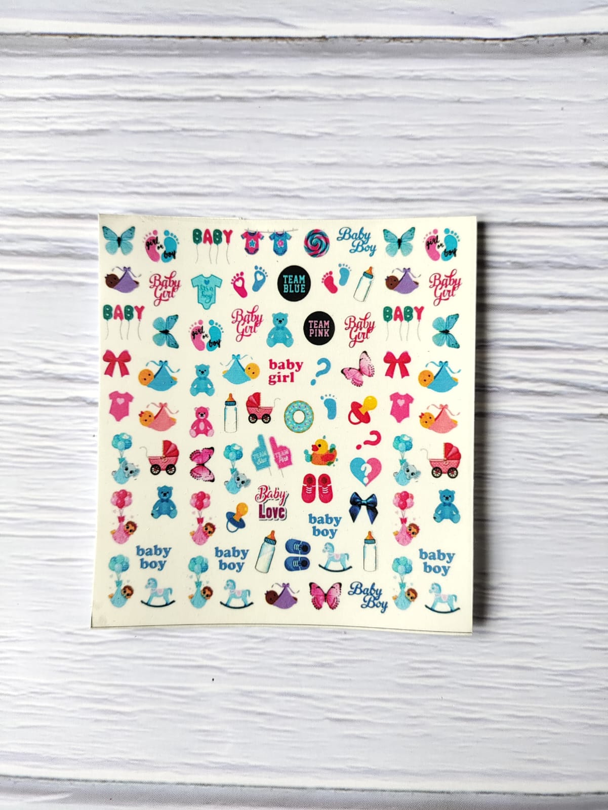 Baby details Sticker Sheet D25