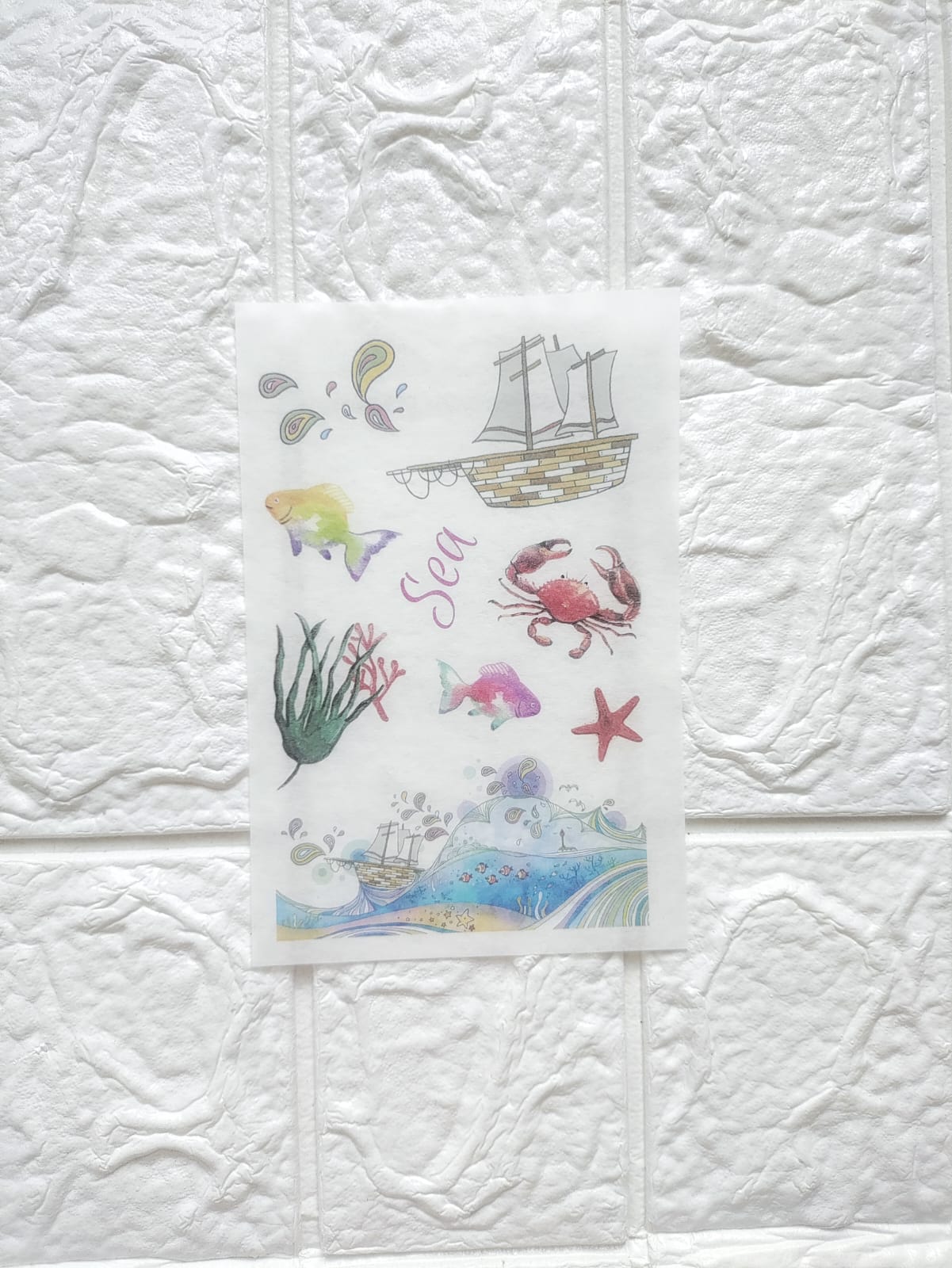 Sea Sticker Sheets - 6 Pcs