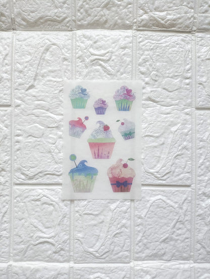 Cake Sticker Sheets - 6 Pcs