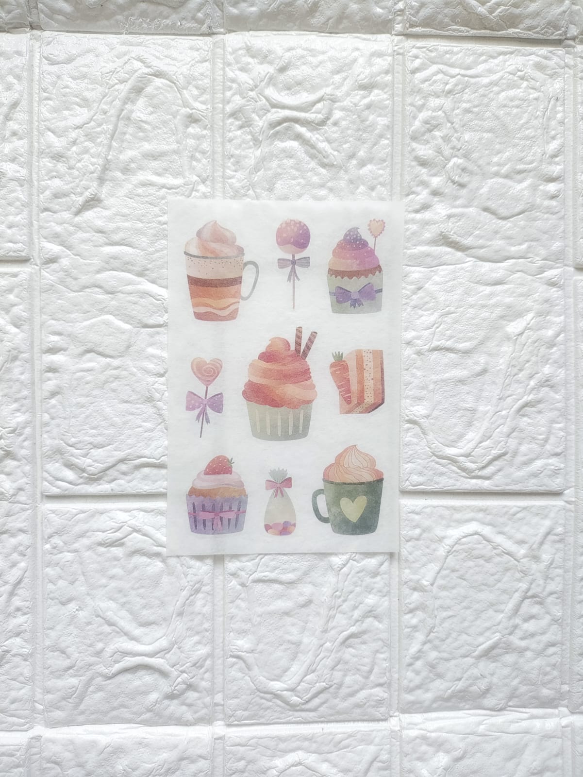 Cake Sticker Sheets - 6 Pcs
