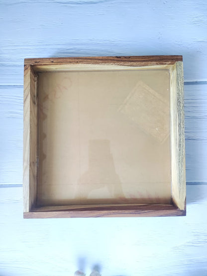 Teakwood Floating Frame with Acrylic Base