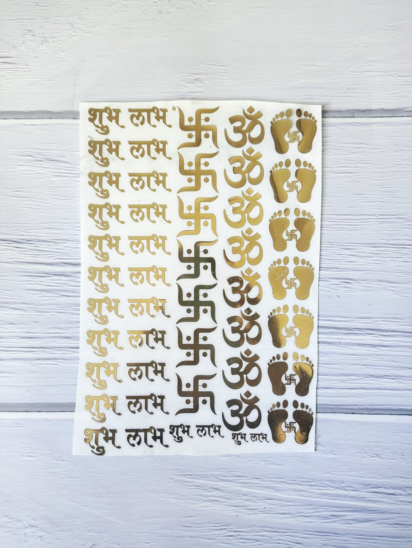 Shubh labh Metal sticker A6