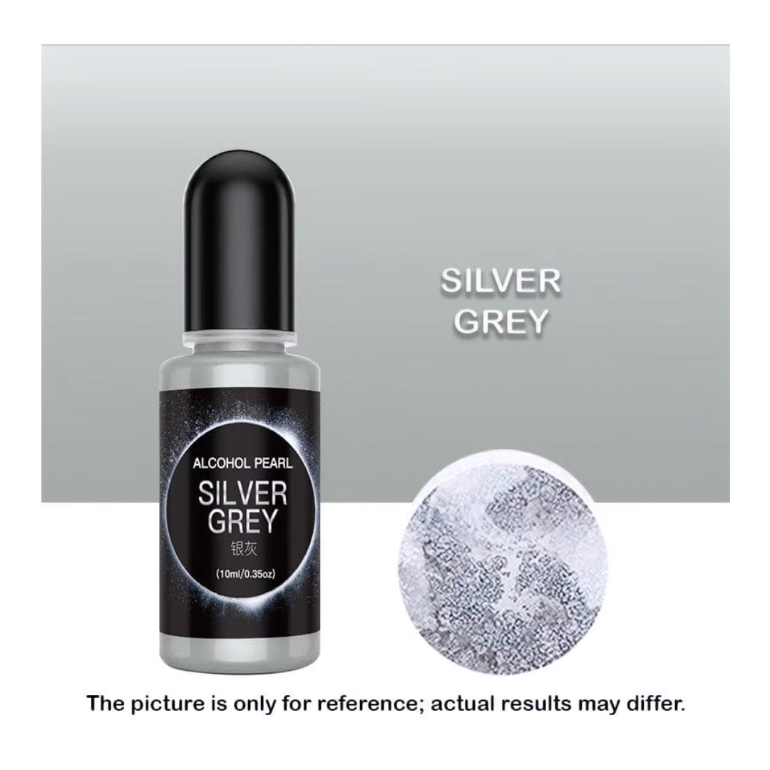 Metallic Alcohol Ink - Silver Grey