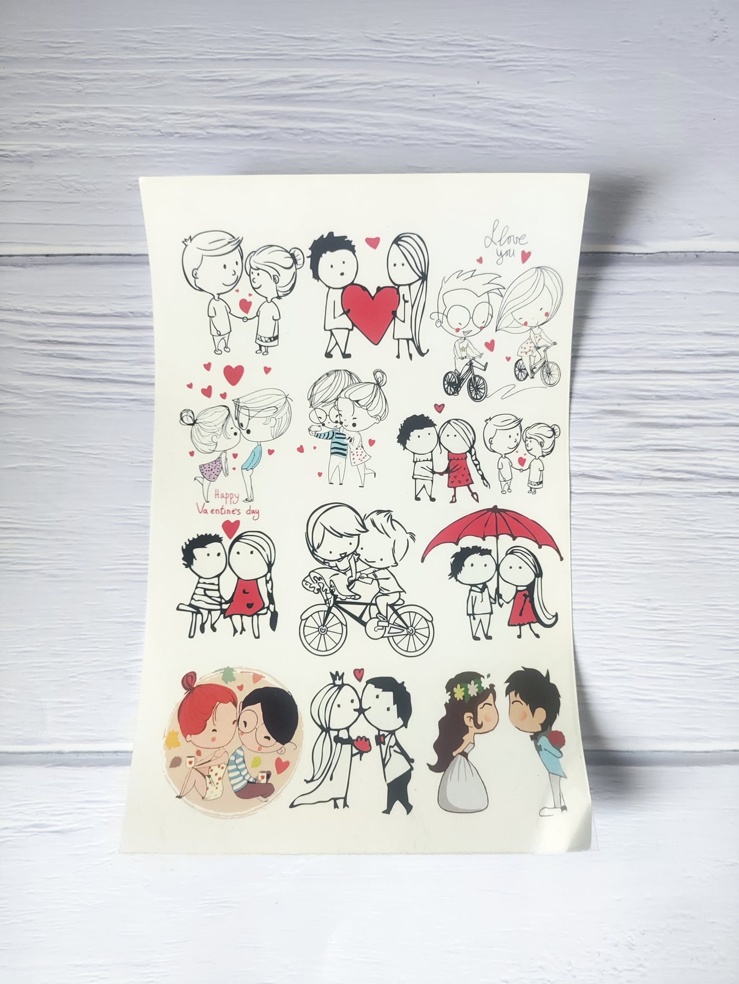 Couple Sticker sheet A5 - D76