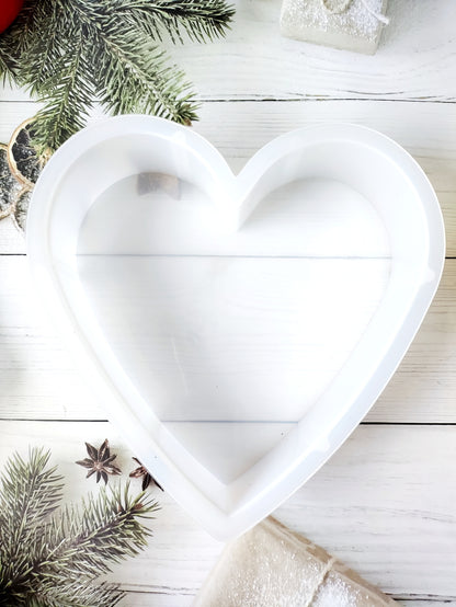 Heart Deep Pour/ Casting Mould - 8 Inches
