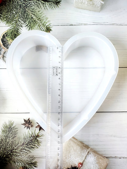 Heart Deep Pour/ Casting Mould - 8 Inches