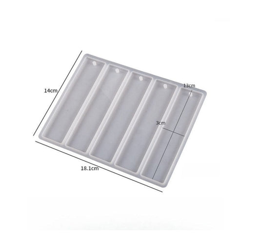 5 in 1 Rectangle Bookmark Mould