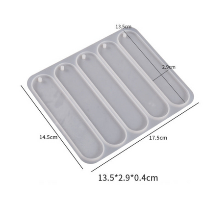 5 in 1 Oval Bookmark Mould