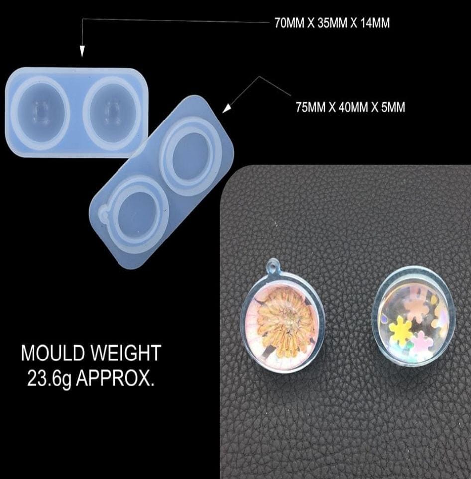 Mini Sphere ball Shape Pendant Mould - SM0061