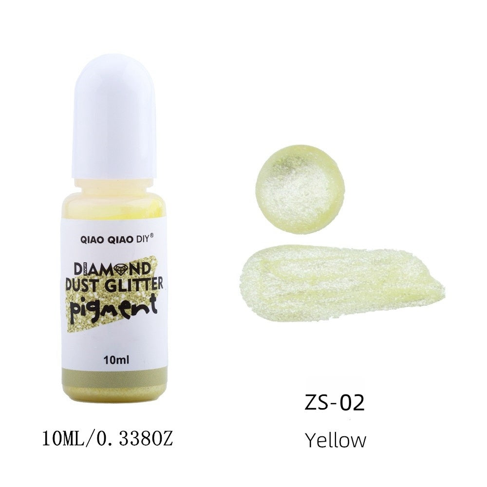 Diamond dust glitter pigment - Yellow