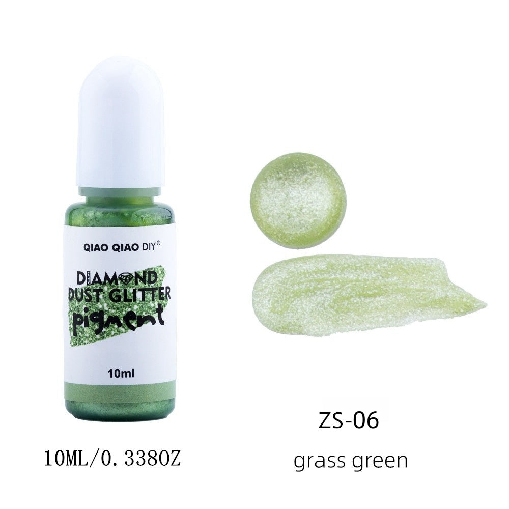 Diamond dust glitter pigment - Grass Green