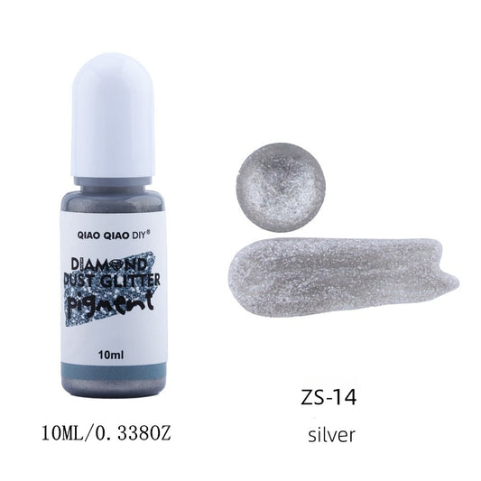 Diamond dust glitter pigment - Silver