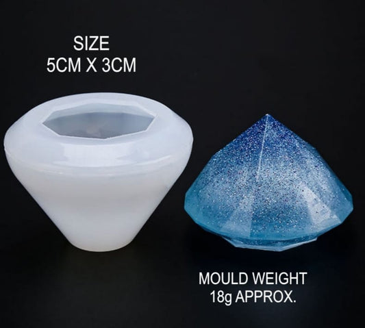 3D Diamond Paper Weight Mould - Medium