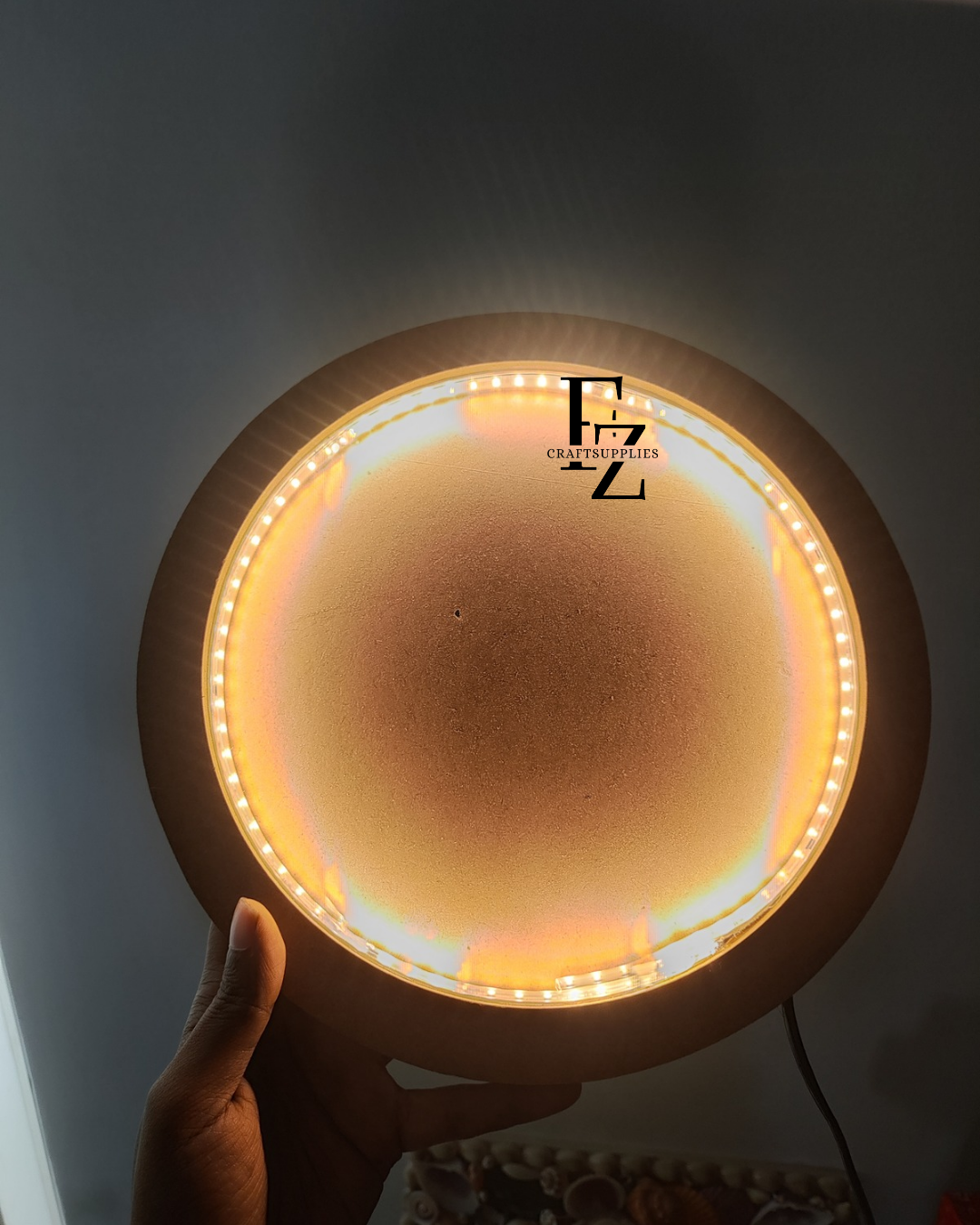 Moon Light Lamp MDF 10 Inches