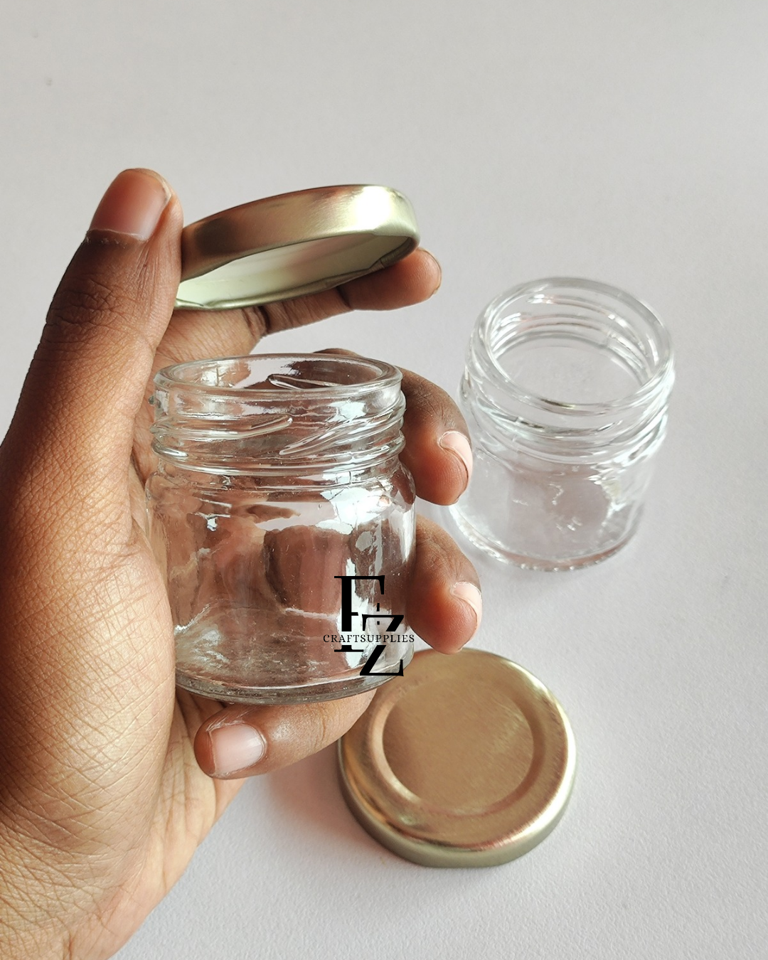 Mini Candle Jar with Gold Cap