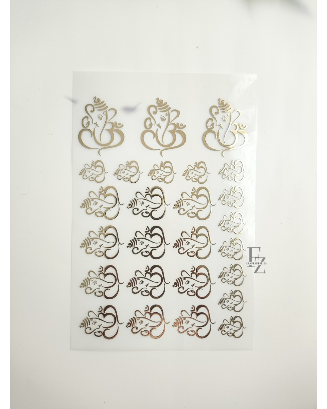 Ganeshji Gold Embossed Insert Sheet A5 - D5