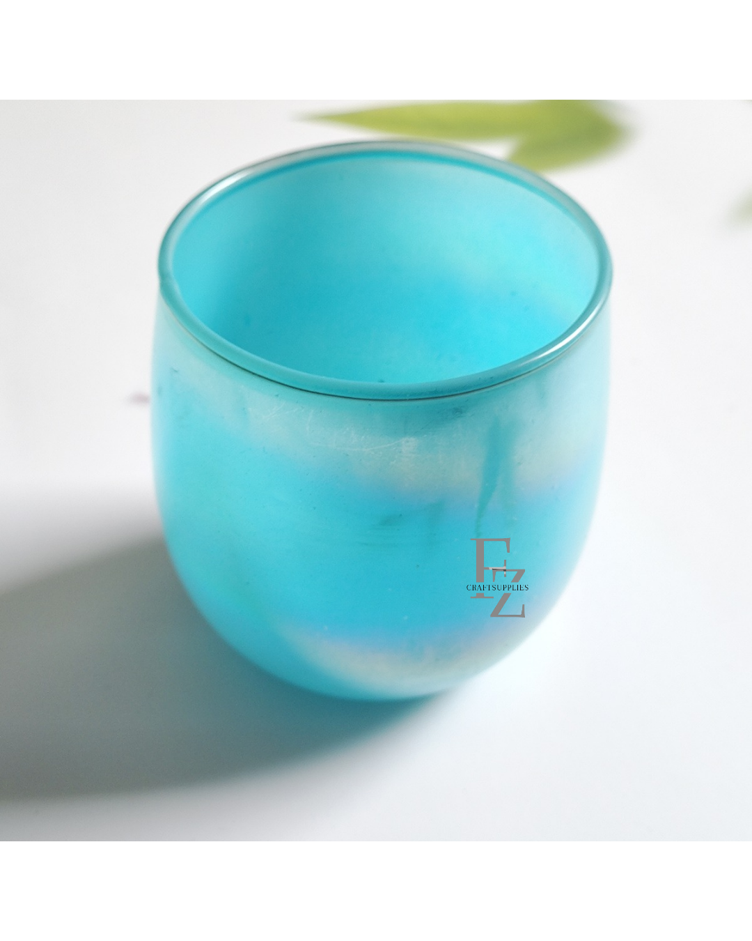 Blue Glass for Candles