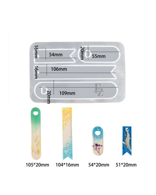 4 Cavity Tag/ Bookmark Mould