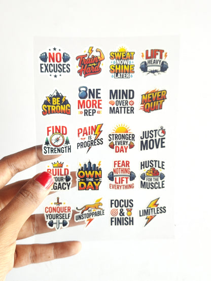 Motivation UV DTF Stickers - D74