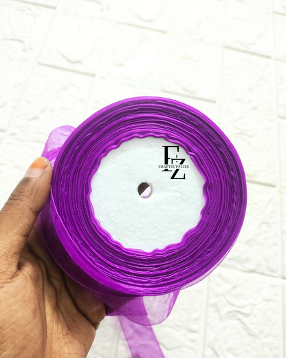 Organza Ribbon - Violet