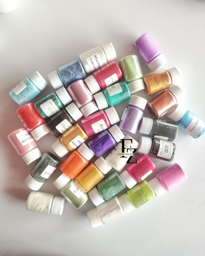 Pearl Mica Powder Combo - Mix of 25 Bottles