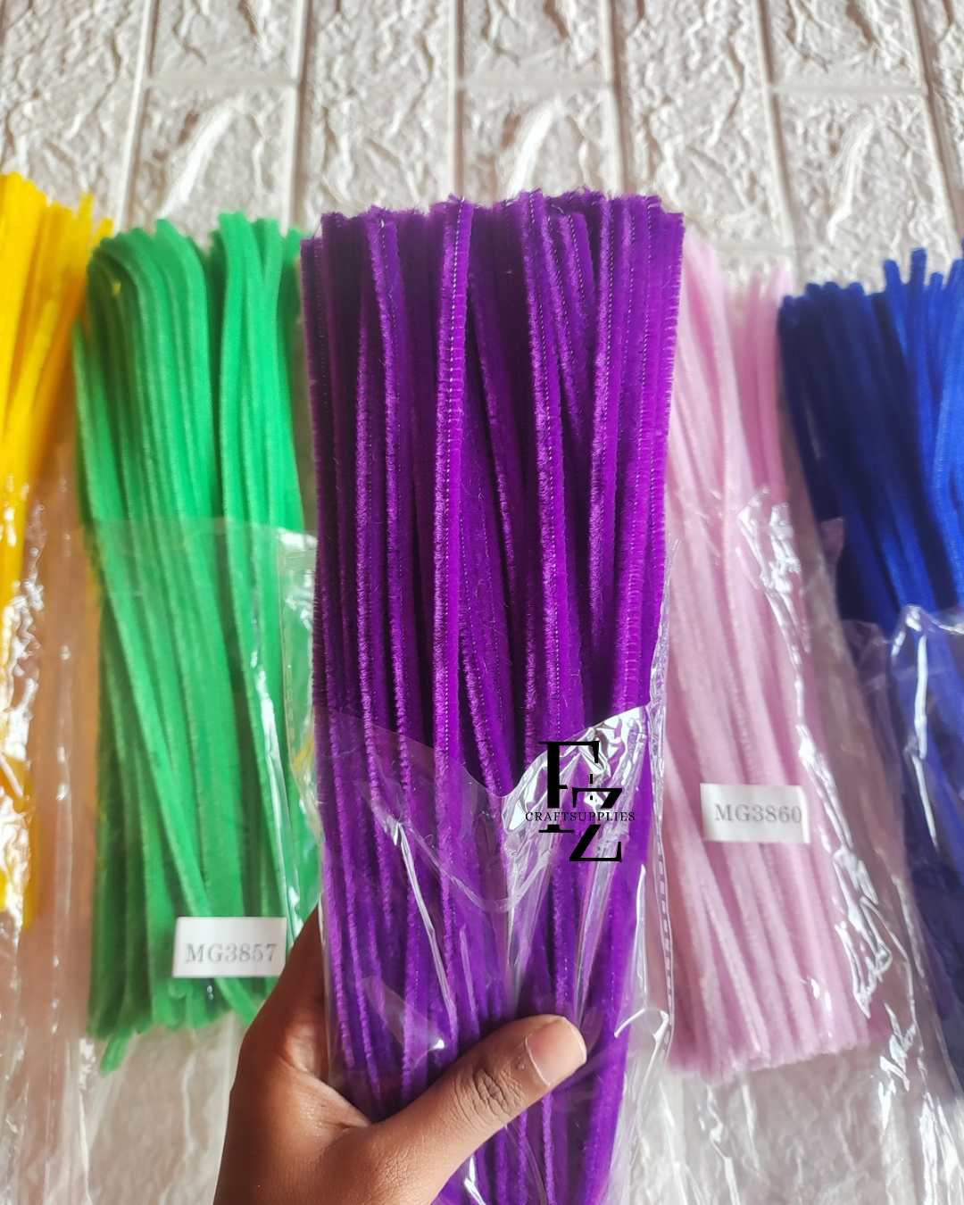 Pipe Cleaners 100 Pieces - Violet (B)