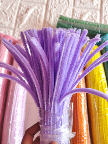 Pipe Cleaner L-Purple - 1 Pack (100 pcs)