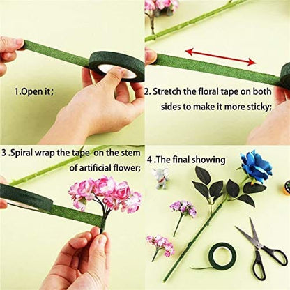 Flower Tape D. Green