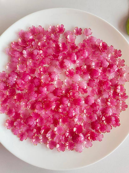 Mini Acrylic Flower D Pink - 20 grams