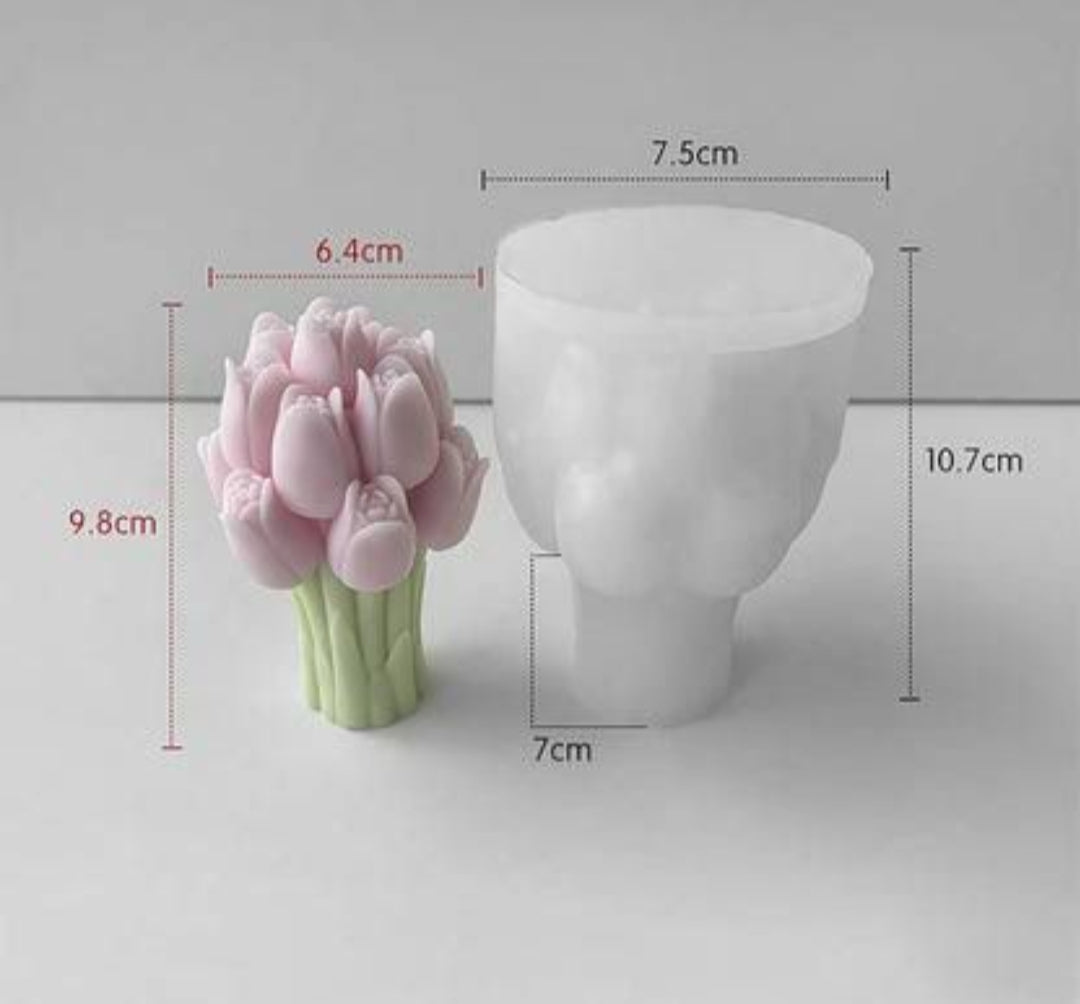 Tulip Bouquet Candle Mould