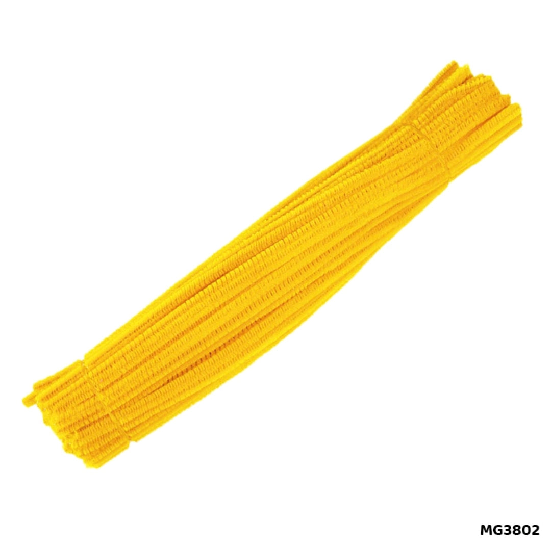 Pipe Cleaners 100 Pieces - Turmeric Yellow