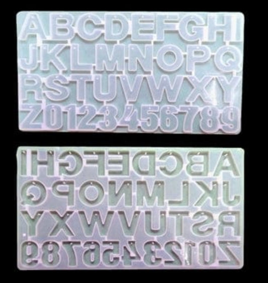 Alphabet Mould Back pour with holes